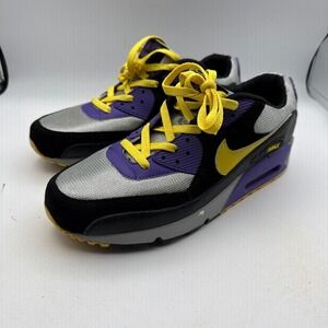 Nike Air Max 90 Shoes Mens‎ Size 11 454446-700 Purple Black NWOB Lakers Colors